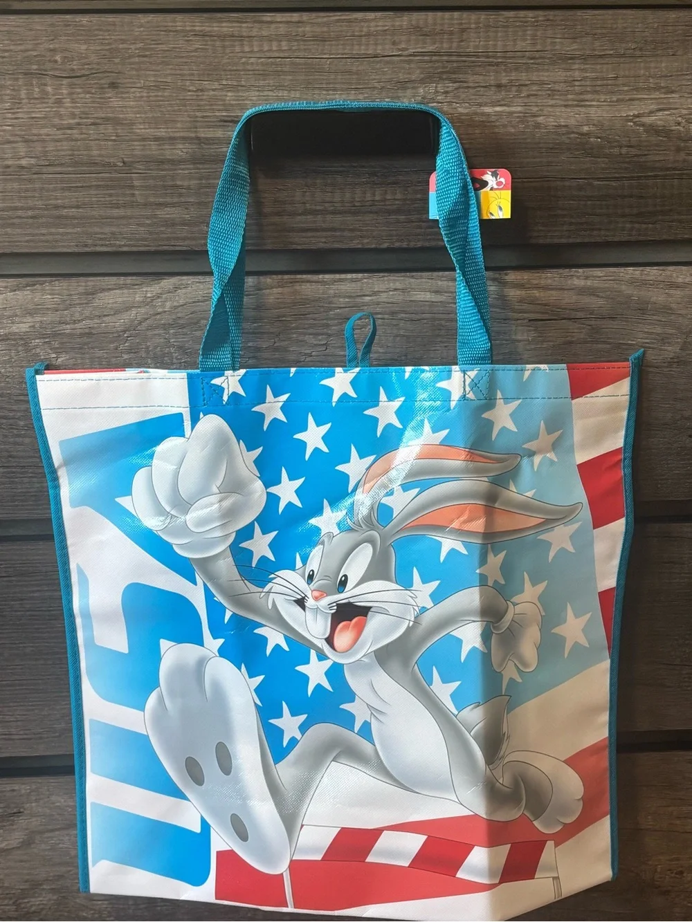 Bugs Bunny Red, White & Blue Large Patriotic Tote Bag